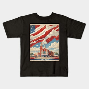 Forth Worth United States of America Tourism Vintage Poster Kids T-Shirt